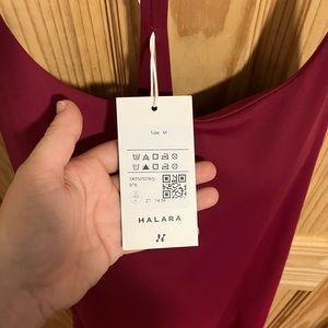 NWT HALARA longer dress with adjustable straps and built in body suit